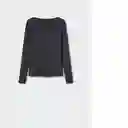 Camiseta Lilobar Antracita Talla L Mujer Mango