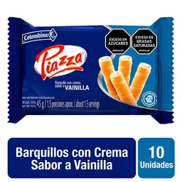 Piazza Barquillo Relleno con Crema de Vainilla