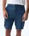 Bermuda Hombre Azul Talla 34 551G004_AZU174021 Americanino