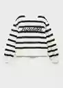 Sudadera Camila Off White Talla 10 Niñas Mango