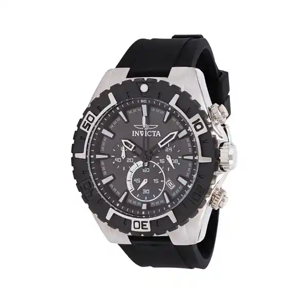 Invicta Reloj Aviator Negro y Plata Inv37630