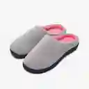 Inkanta Pantuflas Birdseye Mujer Gris Rosa S