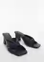 Sandalias Kurku Negro Talla 37 Mujer Mango