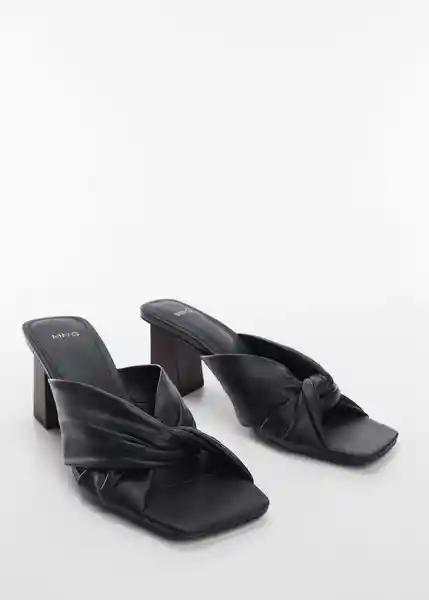 Sandalias Kurku Negro Talla 37 Mujer Mango