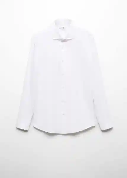 Camisa Masnou Blanco Talla L Hombre Mango