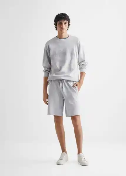 Bermuda Kanyev Gris Claro Vigoré Talla 21 Mango Teen Boy Mango