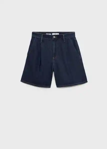 Bermuda Marina Tejano Soft Talla 36 Mujer Mango