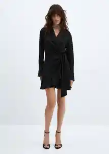 Vestido Rider Negro Talla L Mujer Mango