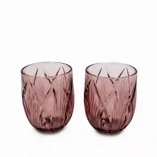Set Vaso Bento Borgoña 330 mL Ambiente Gourmet