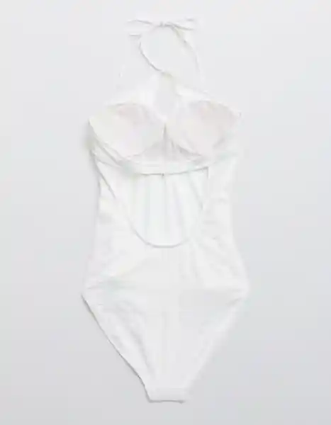 Vestido de Baño Una Pieza Blanco Talla X-LARGE American Eagle