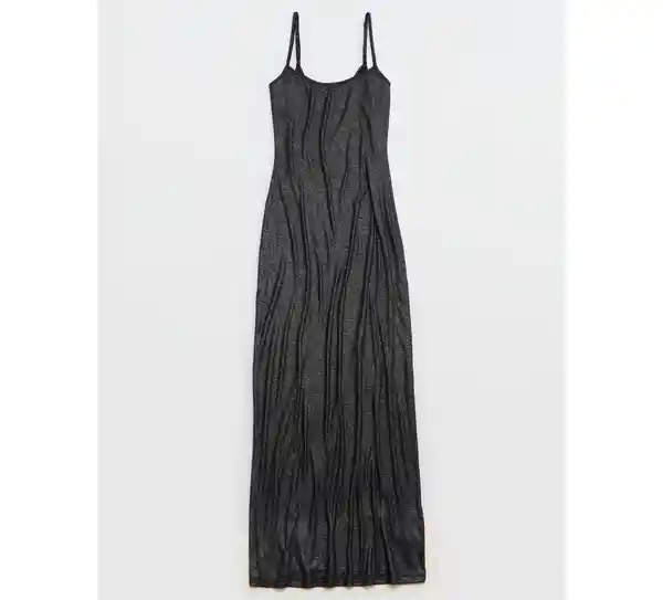 Vestido C Aerie Negra Talla X-Small American Eagle