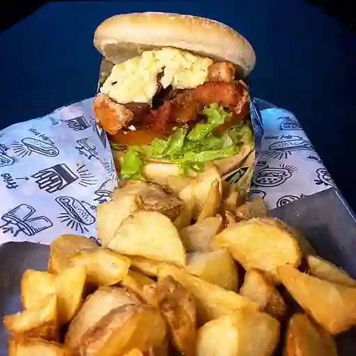 Hamburguesa de Chicharrón