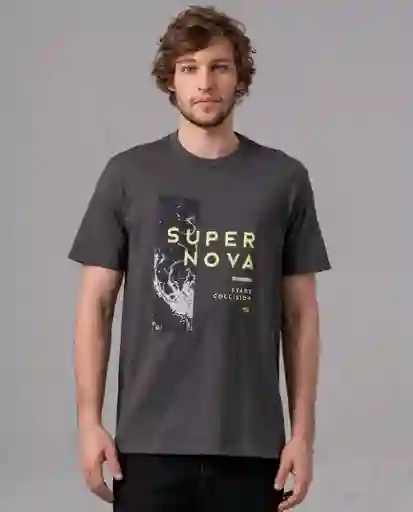 Camiseta Comfort Hombre Gris Estano Medio Talla XXL 83047 Rifle