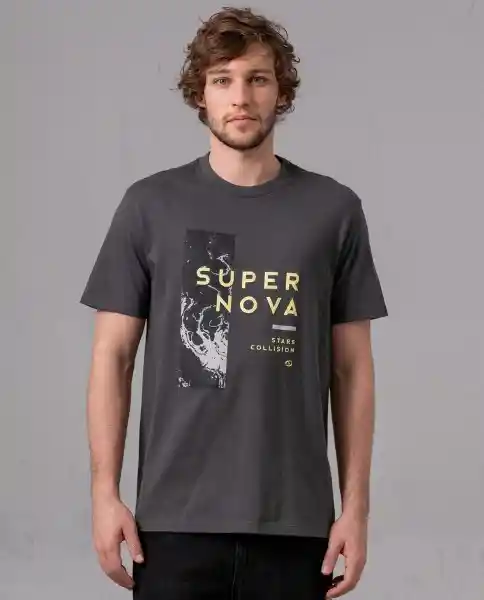 Camiseta Comfort Hombre Gris Estano Medio Talla XXL 83047 Rifle