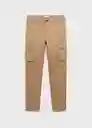 Pantalón Chcargo Beige Talla 21 Teen Niños Mango