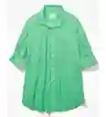 Camisa Mujer Verde Talla SMALL American Eagle