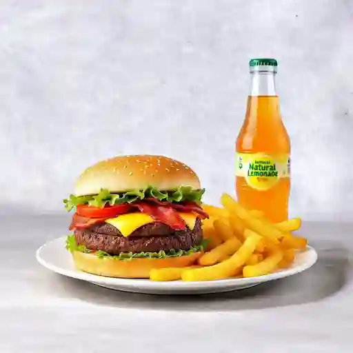 Combo hamburguesa barbacoa
