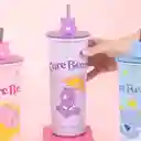 Vaso de Acero Inoxidable Pitillo Care Bears Morado 800 mL Miniso