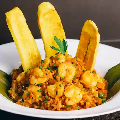 Camarones en Arroz de Coco