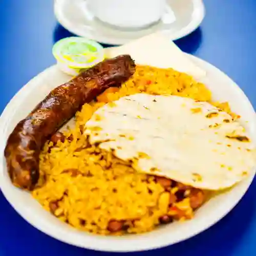 Calentado con Chorizo