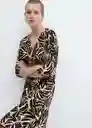 Vestido Claudie Offwhite Talla XS Mujer Mango