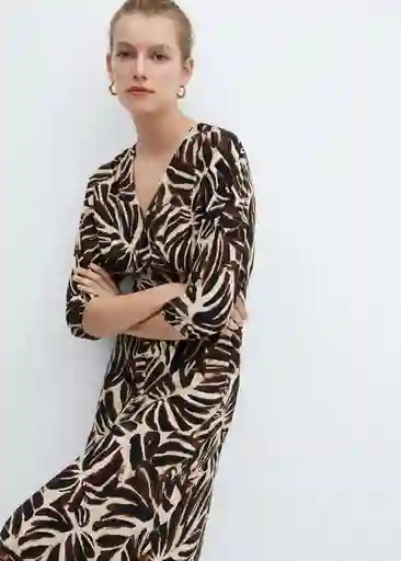 Vestido Claudie Offwhite Talla XS Mujer Mango