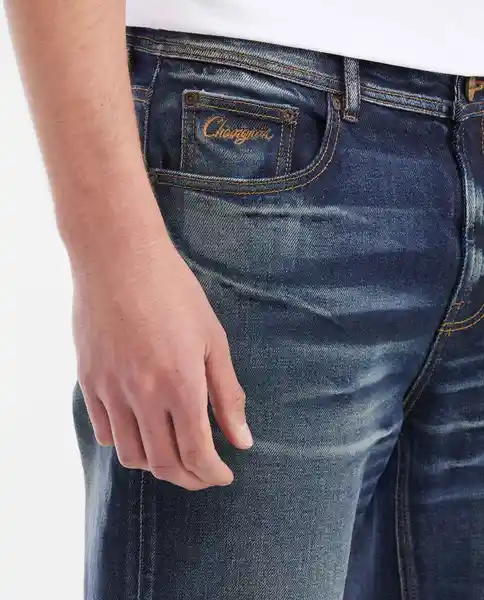 Jean Straight-Morrison Azul Clásico Oscuro Talla 36/32 Chevignon