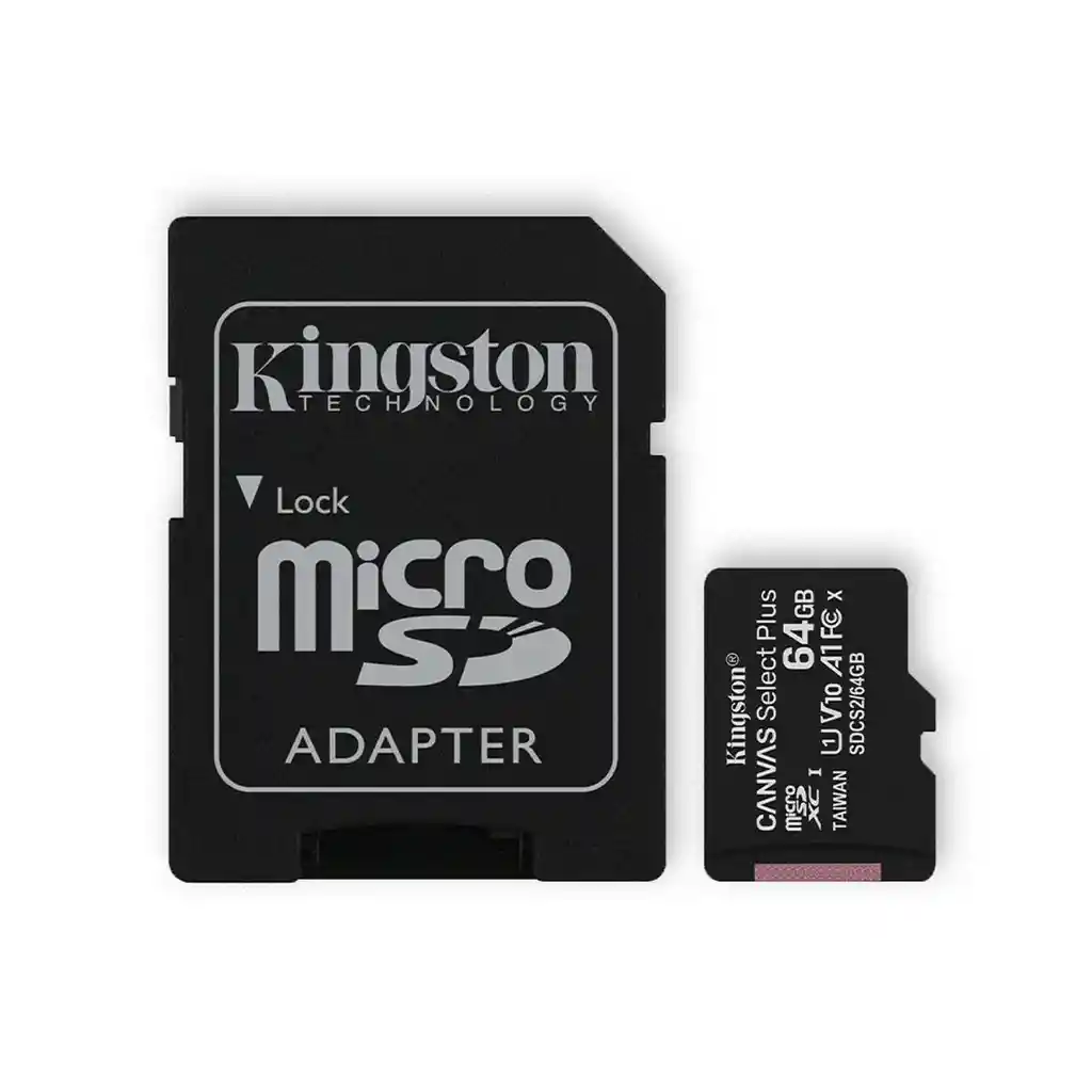 Kingston Memoria Micro Sd Canvas Select Plus de 64 Gb Clase 10