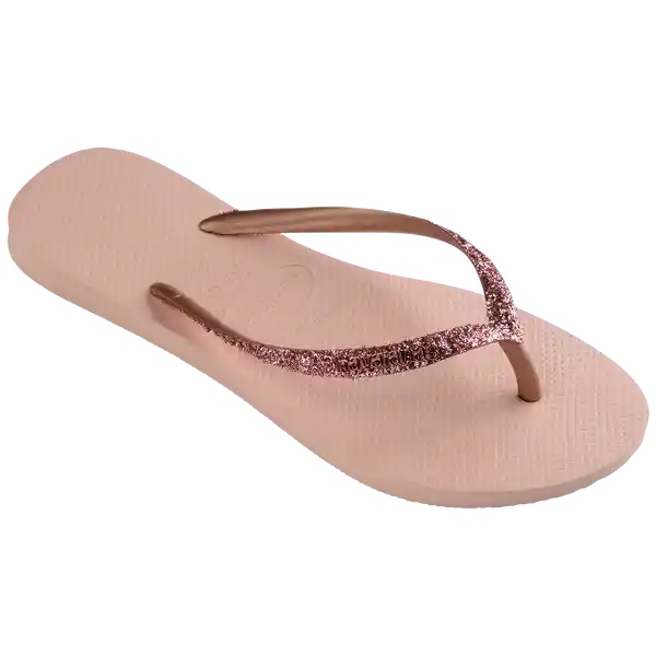 Sandalias Ballet Glitter Rosa Dorado Talla 40 4146975 Havaianas