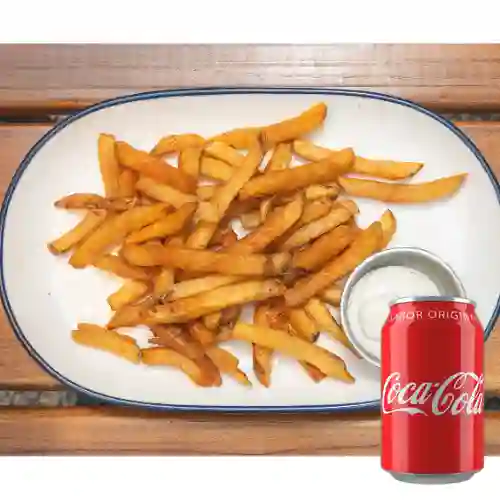 Combo Canasta de Papas Fritas +cocacola Orig 330 ml