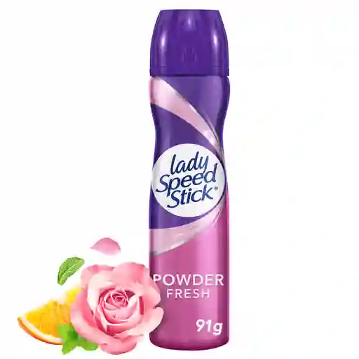 Desodorante Mujer Lady Speed Stick Powder Fresh Aerosol 91g