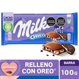 Milka Chocolate Relleno Con Oreo