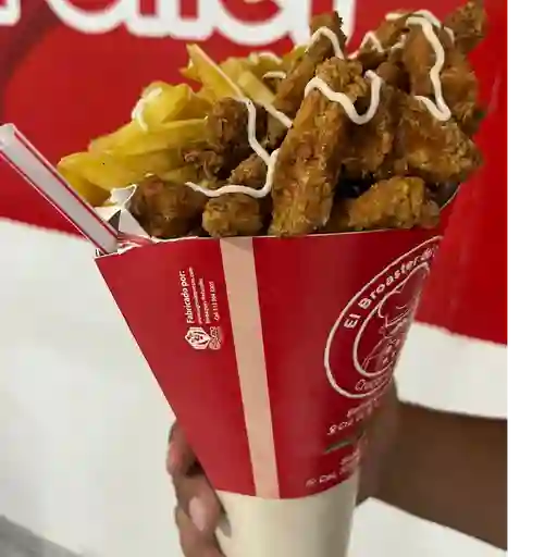 Cono pollo broaster