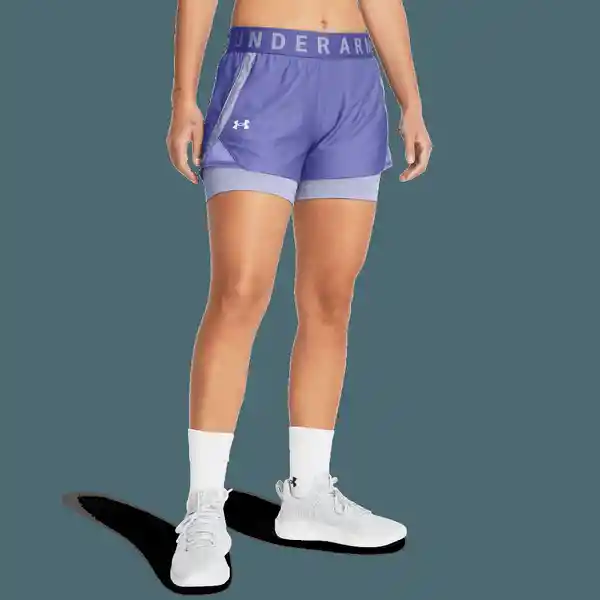 Under Armour Short Play Up 2-in-1 Para Mujer Morado Talla SM