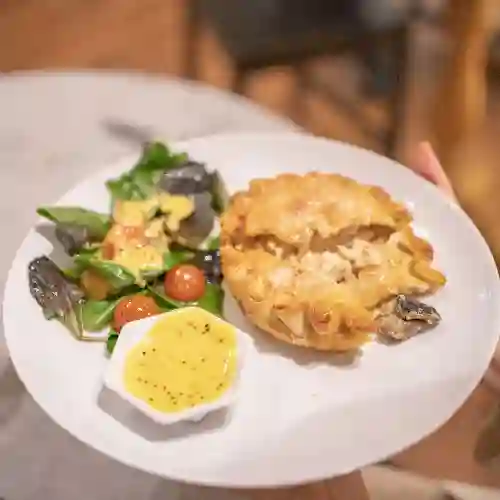 Pie de Pollo con Adhereso Verde