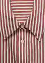 Camisa Zaha Marrón Talla S Mujer Mango