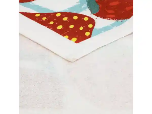 Paño de Cocina Velour Fresas Casaideas