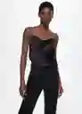 Top Nineties Negro Talla S Mujer Mango