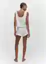 Top Pijama Brisa Off White Talla M Mujer Mango