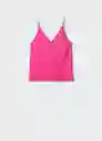 Top Carmina Fucsia Talla L Mujer Mango