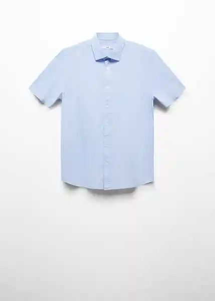 Camisa Ginza-H Celeste Talla M Hombre Mango