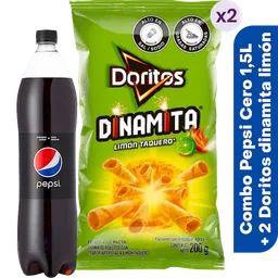 Pepsi Cero 1.5 L + 2x Doritos Dinamita Limón