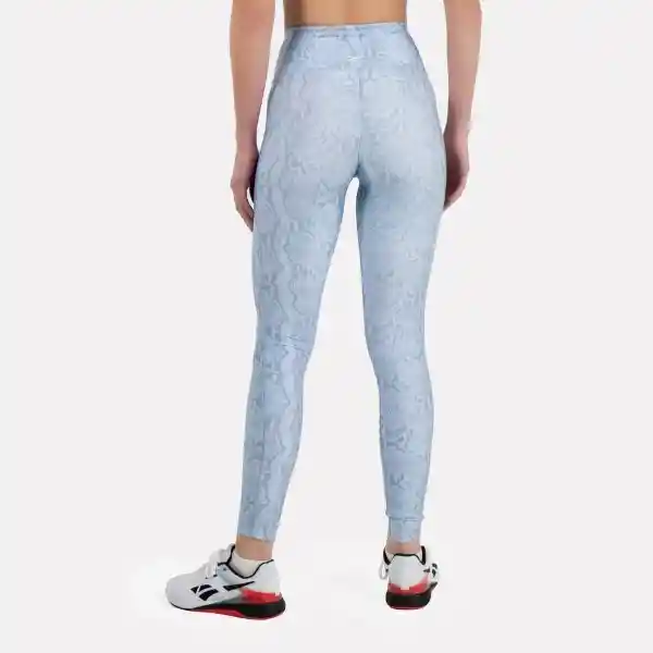 Reebok Licra Id Train Aop Tight Entrenamiento Mujer Azul Talla L