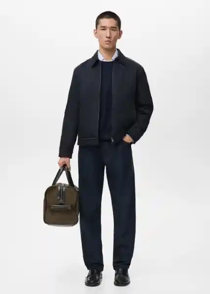 Chaqueta Murrey Navy Talla M Hombre Mango