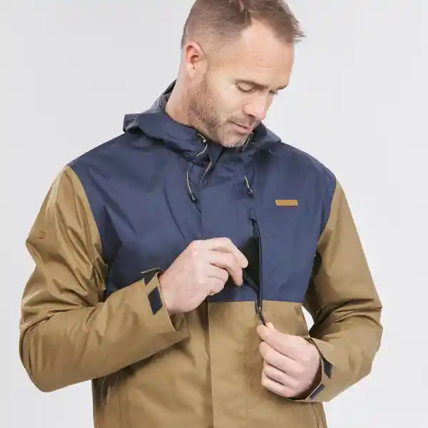 Quechua Chaqueta Impermeable Hombre Café Talla S NH500