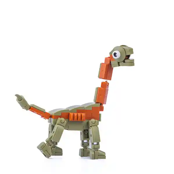 Monkey Set Construcción Dinosaurio Brontosaurio Bloques Armables