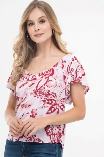 Ragged Blusa Anahí Color Lila Talla S