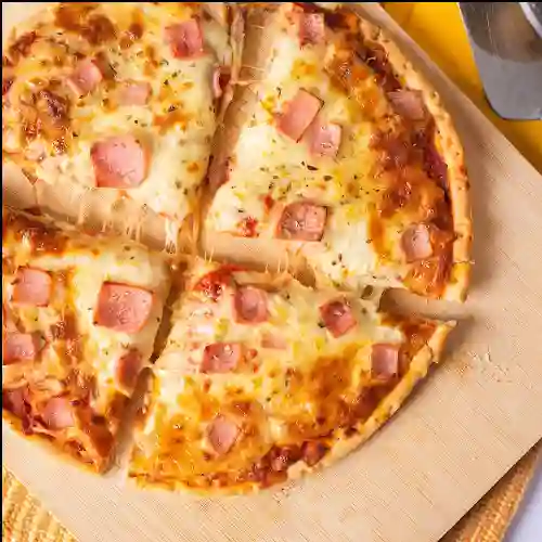 Pizza Mediana de Jamon y Queso