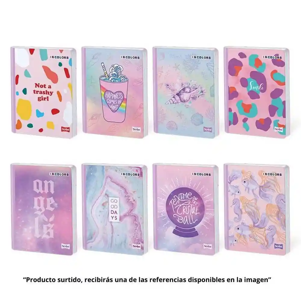 Hojas Scribe Cuaderno Cosido 100 Cuadriculado Incolors Surtido