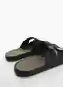 Chanclas Biorubne Negro Talla 45 Hombre Mango